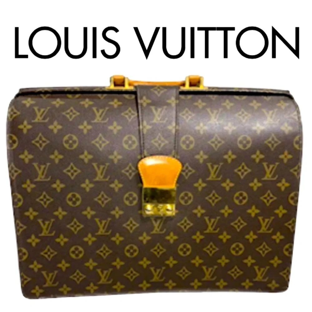 Louis Vuitton Fermoir Serviette Business Briefcase With Key & Box in EUC 💼